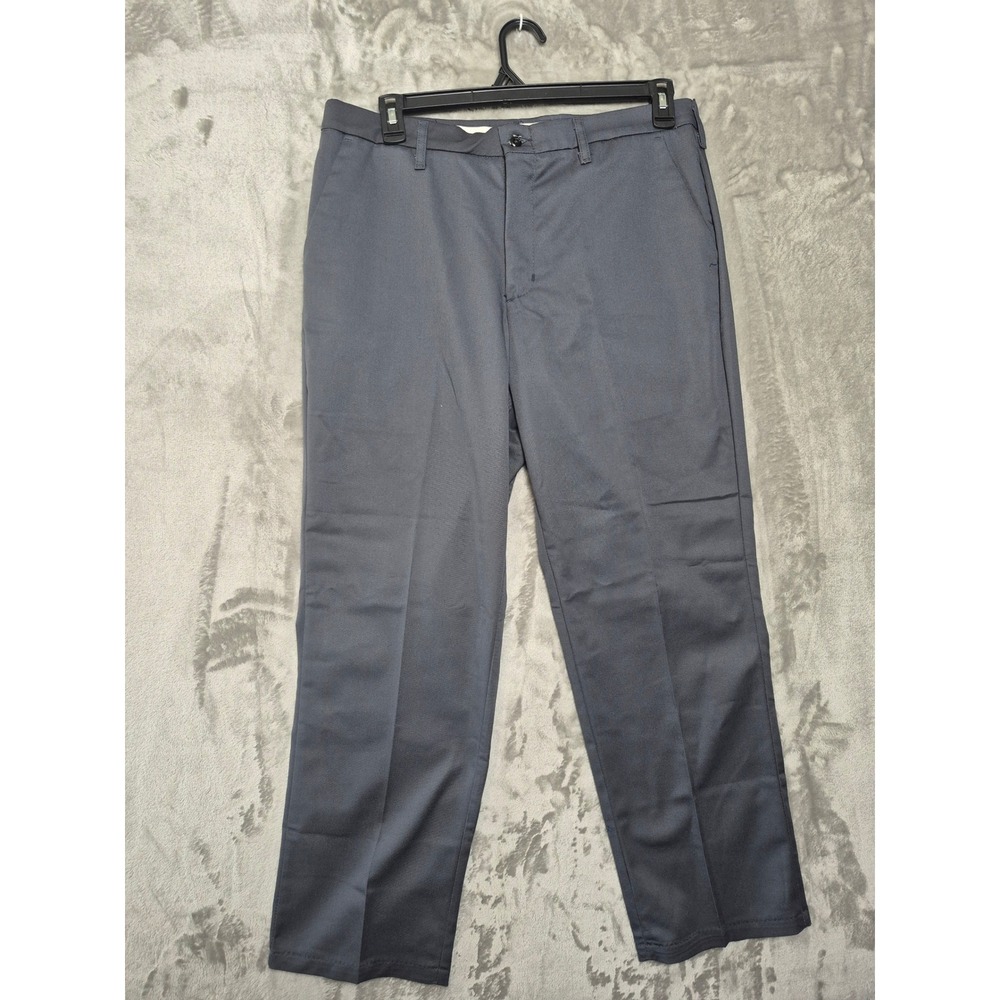 Aramark Authentic Mens Charcoal Gray Work Pants Stretch Waistband 36x28 GP0002
